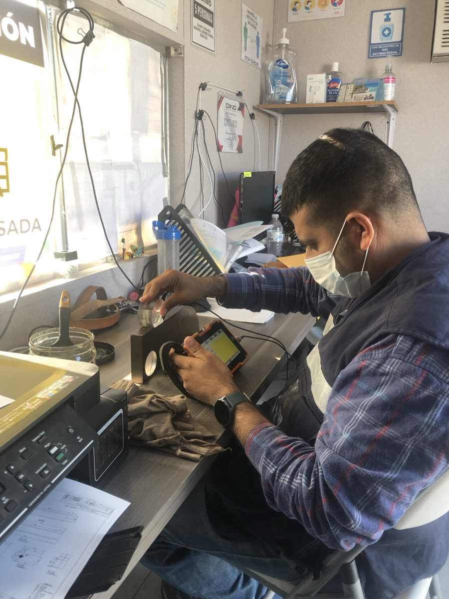 Calibración de equipo de ultrasonido con bloque IIW