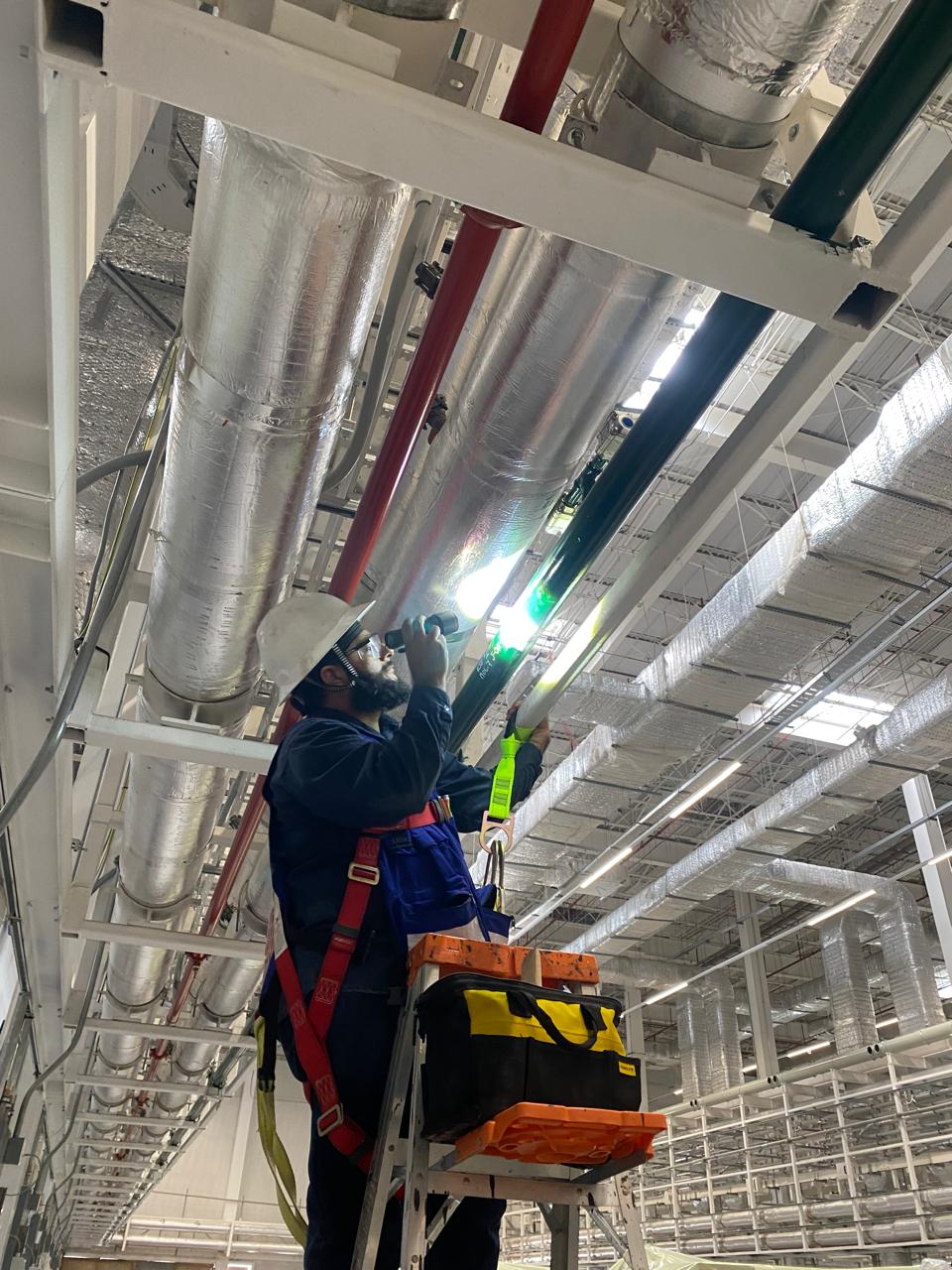 Inspección visual en instalaciones industriales